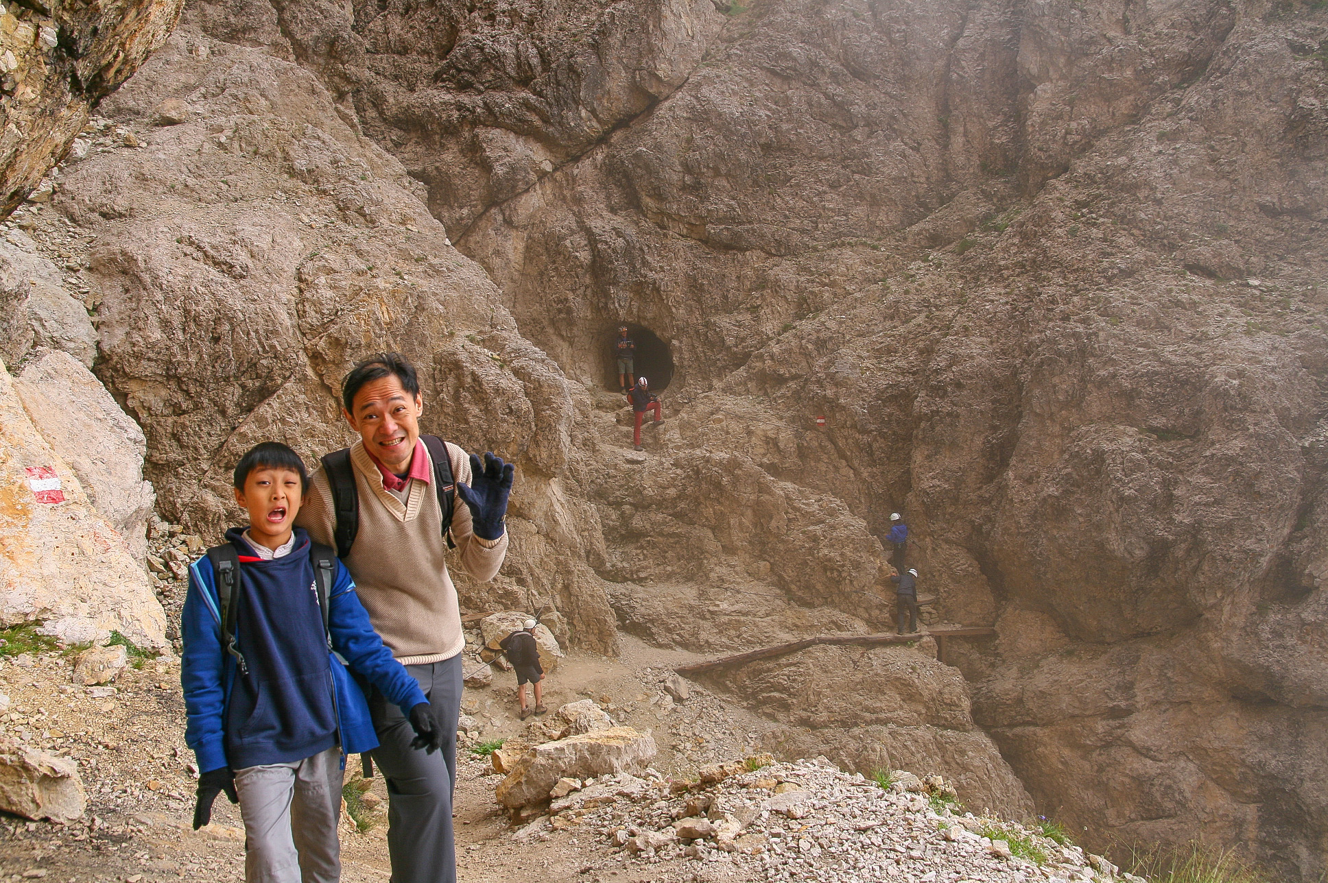 Dolomite War Tunnel Italy Hiking