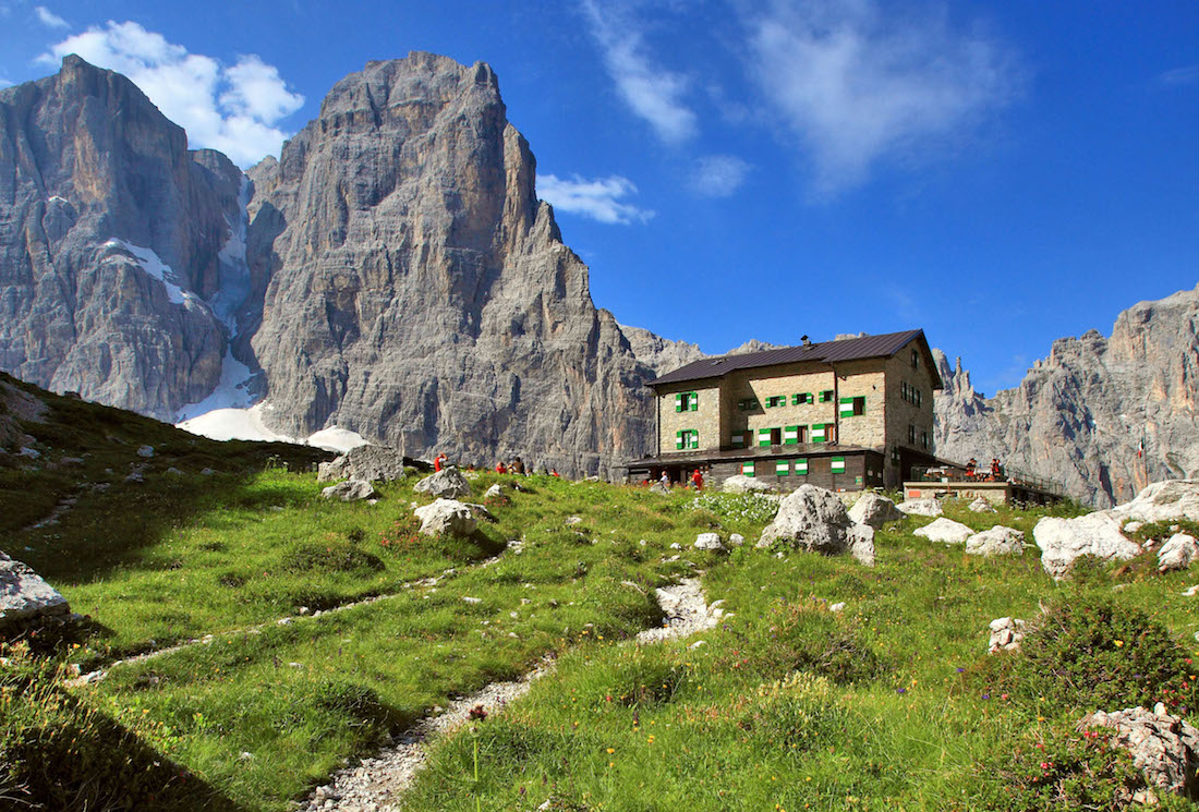 Rifugio Brentei Dolomite Italy