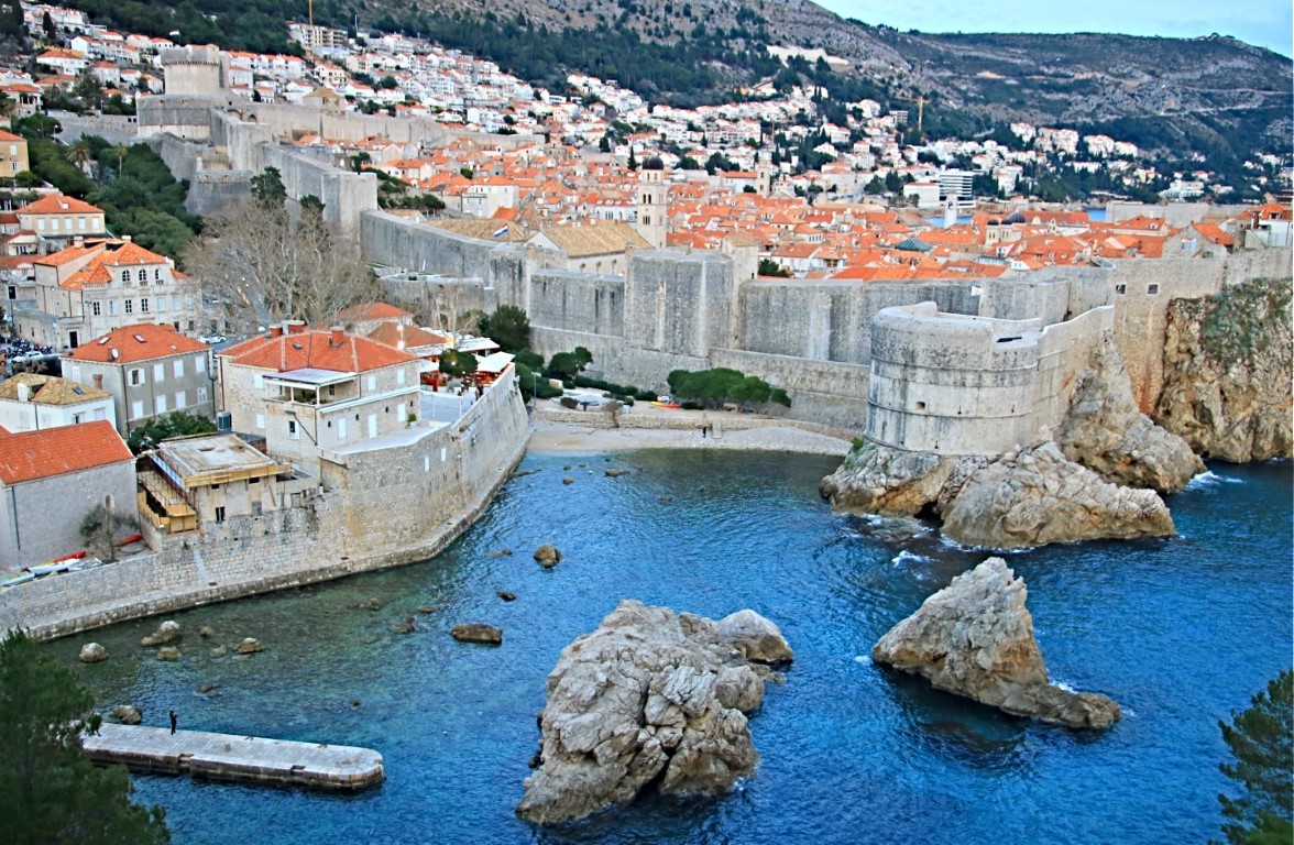 Dubrovnik Croatian view from the west harbour
